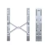 Unitek OT155SL supporto pieghevole per laptop, alluminio, argento