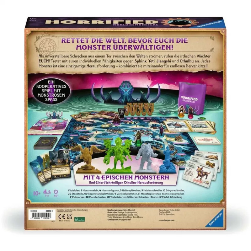 Horrified World of Monsters, gioco da tavolo