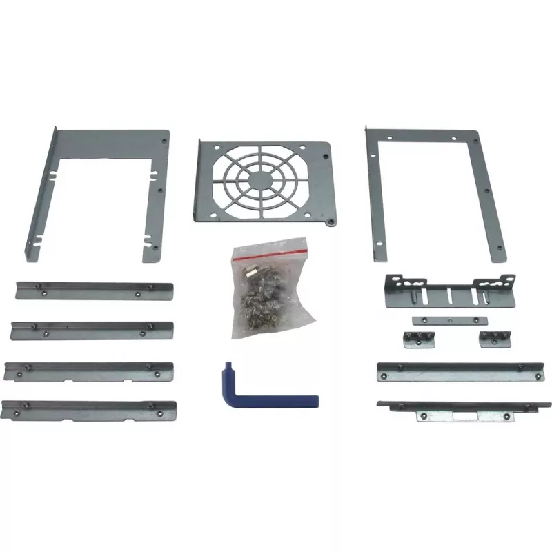 Case per server Inter-Tech 4U-4424 rack nero, argento