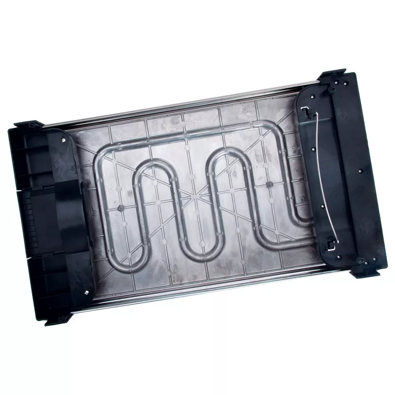 Griglia a contatto Jata JEGR3000 — rettangolare 480×320 mm, 2700 W, comandi touch, nera