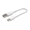 Cavo USB Belkin CAB002BT0MWH 0,15 m USB A USB C bianco