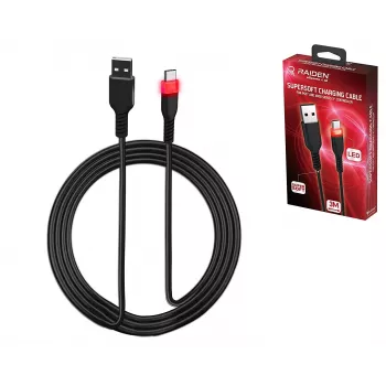Cavo di ricarica USB-C SUBSONIC SA5601 3 m – compatibile con PS5, Xbox, Nintendo Switch