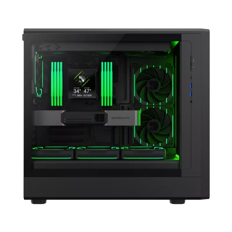 Case Gamemax | CLAW 460 BK | nero | Mid-Tower | alimentatore non incluso