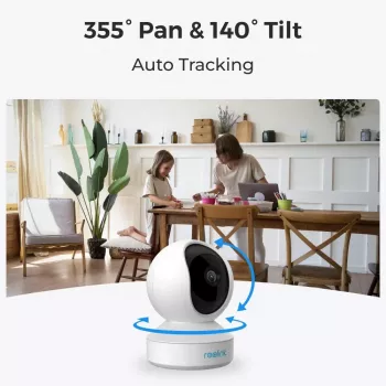 Reolink E Series E330 5MP Telecamera di sorveglianza WLAN orientabile per interni (WCEP5MP04PTW)