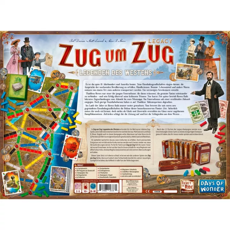 Zug um Zug Legacy: Legenden des Westens, gioco da tavolo