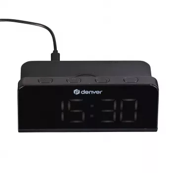 Sveglia digitale Denver ECQ-103MK2 nero display LED a batteria