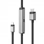 ALOGIC ULCHDPD01-SGR adattatore cavo video 1 m USB Type-C HDMI + USB argento
