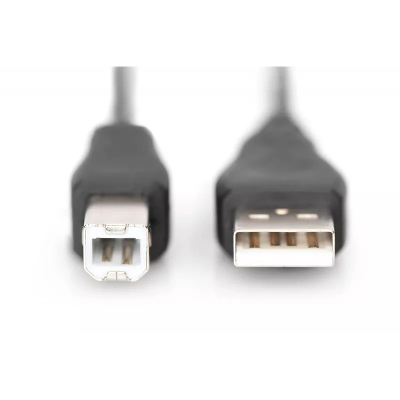 Assmann cavo di collegamento USB. Type-A - B M/M. 1,0m. compatibile USB 2.0. UL. nero (AK-300102-010-S)