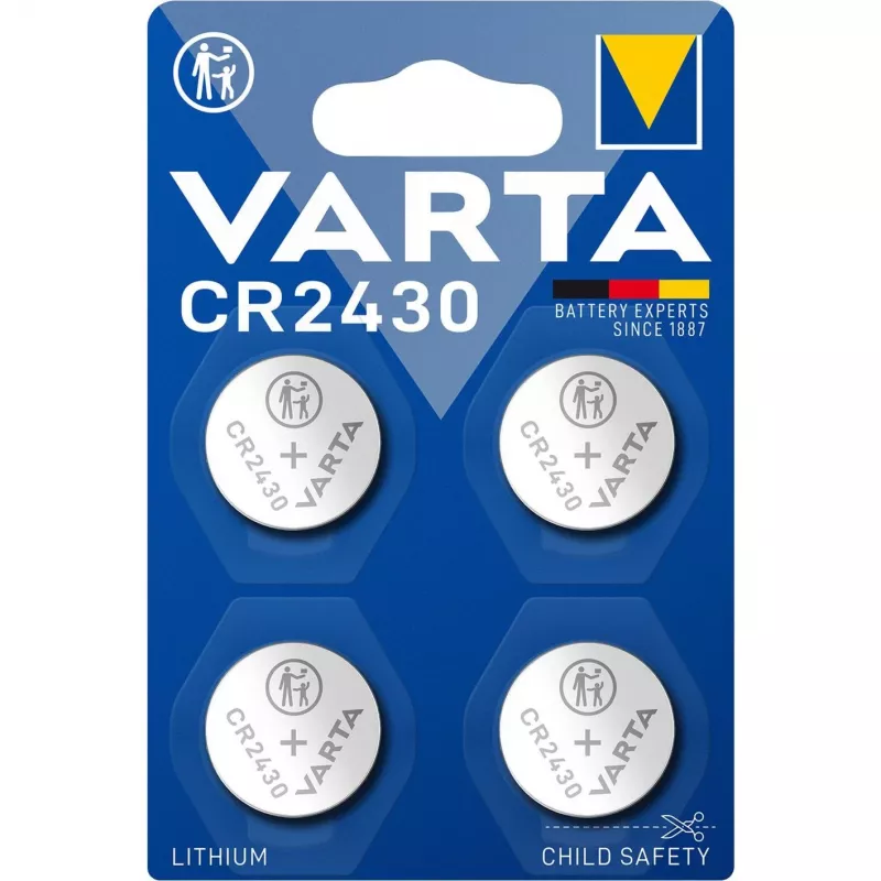 Batteria a bottone Varta CR2430 3V 290mAh litio a bottone