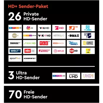 HD plus scheda HD+ incl. pacchetto canali HD+ 12 mesi