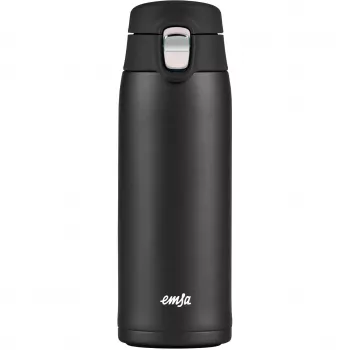 Tazza da viaggio EMSA N2151700 0,4 L, nero opaco, chiusura flip