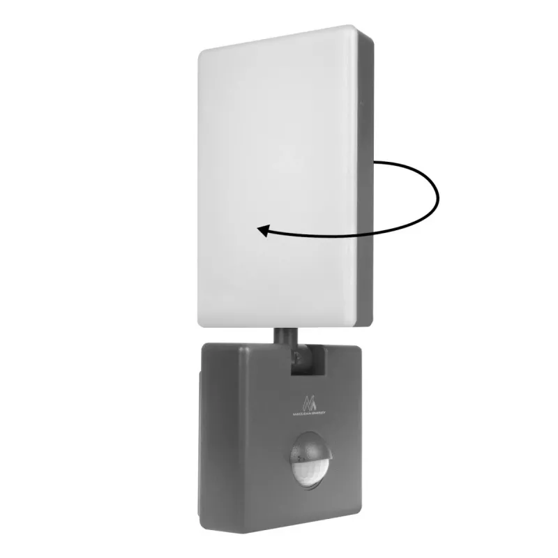 Faretto LED MACLEAN MCE516 con rilevatore di movimento PIR, 50W, grigio