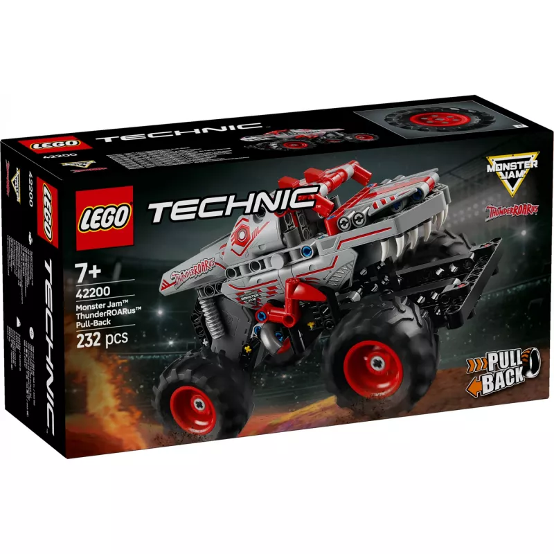 LEGO TECHNIC 42200 Monster Jam™ ThunderROARus™ con motore a ritorno