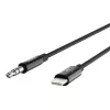 Cavo Belkin Lightning a jack cuffie - Lightning maschio a mini jack stereo maschio - 91,4 cm - nero - per Apple iPhone (Lig