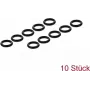 Navilock 12680 o-ring, in silicone, nero (10 pz.)