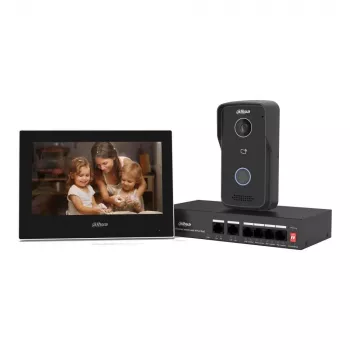 Videocitofono DAHUA KTP03 monitor 7 pollici, collegamento a 2 fili, PoE, 1024x600, telecamera 2-MP