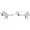 Morsetto a vite a F Bessey EZXL60-9