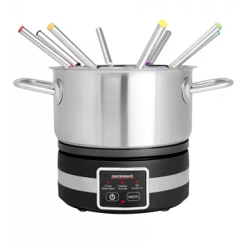 Fonduta elettrica Gastroback 42568 1,8 l 8 persone nero acciaio inox