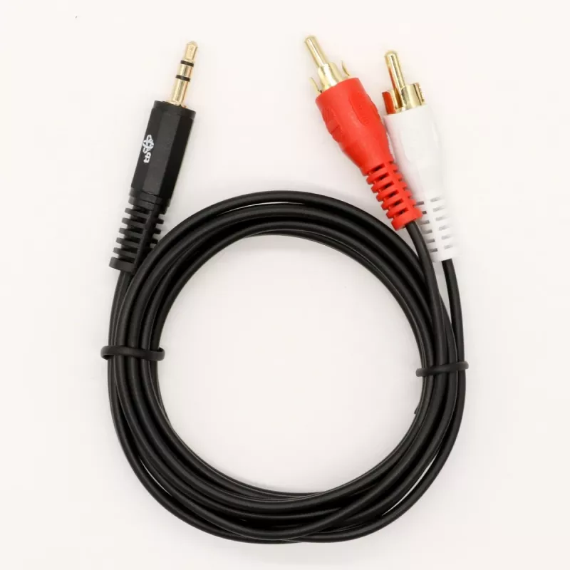 Cavo TB mini jack 3,5 mm - 2x RCA M/M 1,5m (AKTBXAJ2RCA150B)
