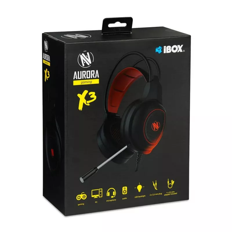 Cuffie gaming I-BOX X3 con microfono