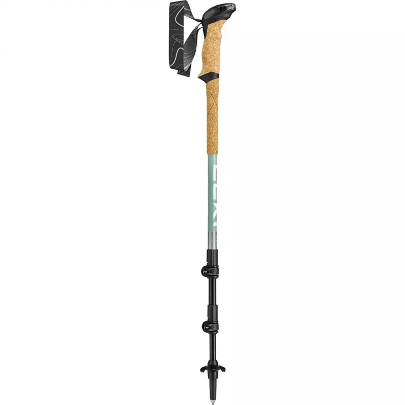 Bastoncini da trekking Leki Makalu Lite regolabili 90–125 cm, grigio-verde