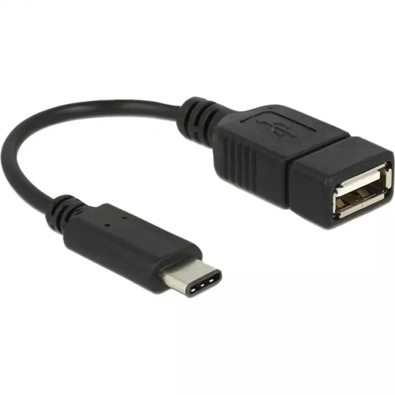 Cavo USB DeLOCK 65579 USB 2.0 0,15 m USB C USB A nero