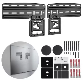 Supporto TV Maclean, compatibile con TV Samsung QLED, 43-85, max. 60 kg, MC-806 N