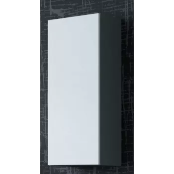 Armadietto Cama VIGO 90 chiuso 90/35/32 grigio/bianco lucido
