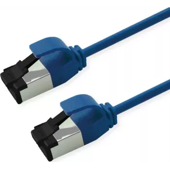 ROLINE Patch cable S/FTP Cat.8.1, slim, PoE, blu, 5 m (21.15.3445)