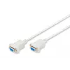 Assmann cavo di collegamento null-modem. D-Sub9 F/F. 3,0 m. coperchi a scatto. beige (AK-610100-030-E)