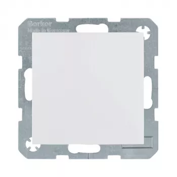 Berker 47518989 Presa SCHUKO con coperchio a ribalta, bianco