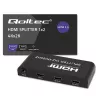 Qoltec 51797 Splitter HDMI attivo 2 x HDMI 4K x 2K | 6 Gb/s | 60 Hz