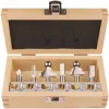 Makita - set di frese - per plastica, legno massello - 6 pezzi (D-53540)