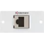 Kindermann Konnect 50 alluminio - faceplate snap-in modulare - GG45 (7444000424)