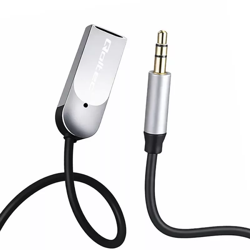 Adattatore ricevitore audio wireless QOLTEC HiFi BT6.0 2xRC – ricevitore audio Bluetooth per altoparlanti e autoradio