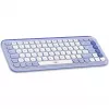 Logitech POP Icon Combo - set tastiera e mouse - senza fili - Bluetooth LE - QWERTY - US International - lilla, bianco sporco (920-013078)