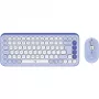 Logitech POP Icon Combo - set tastiera e mouse - senza fili - Bluetooth LE - QWERTY - US International - lilla, bianco sporco (920-013078)