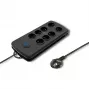 Protezione da sovratensione Qoltec 50161 nero 8 prese AC 230 V