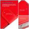 Custodia in pelle FIXED per Samsung Galaxy A36 5G – rossa, protezione frontale e posteriore, fori precisi