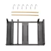 Maclean MC-910 mensola magnetica per frigorifero/lavatrice, nero