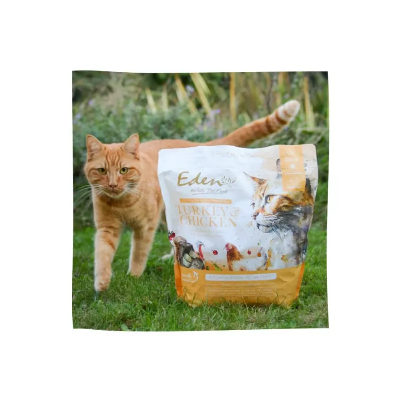 EDEN Turkey & Chicken - Crocchette per gatti - 1,5 kg