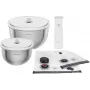 Set di contenitori per alimenti sottovuoto ZWILLING Fresh&Save Bowl Starter Set 9 pezzi acciaio inox