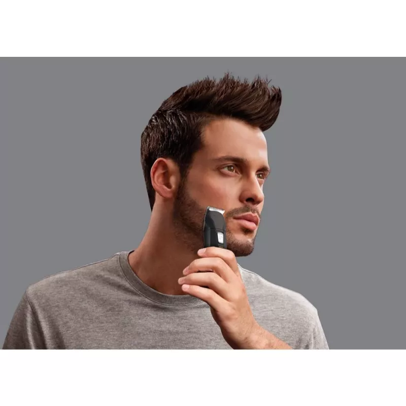 Remington PG6030 Edge kit per la cura personale, lame rivestite in titanio, 7 impostazioni di lunghezza, batteria, per barba/testa/naso/orecchie, nero