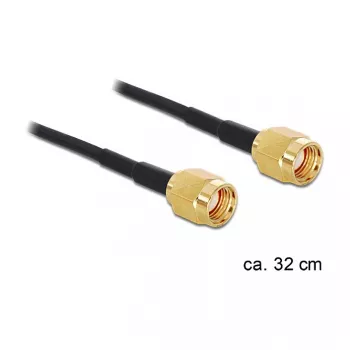 Cavo coassiale DeLOCK 88475 0,32 m RP-SMA oro nero