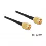 Cavo coassiale DeLOCK 88475 0,32 m RP-SMA oro nero