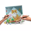 Set di pittura Ravensburger CreArt Do it together — modello gatti, set di pittura insieme