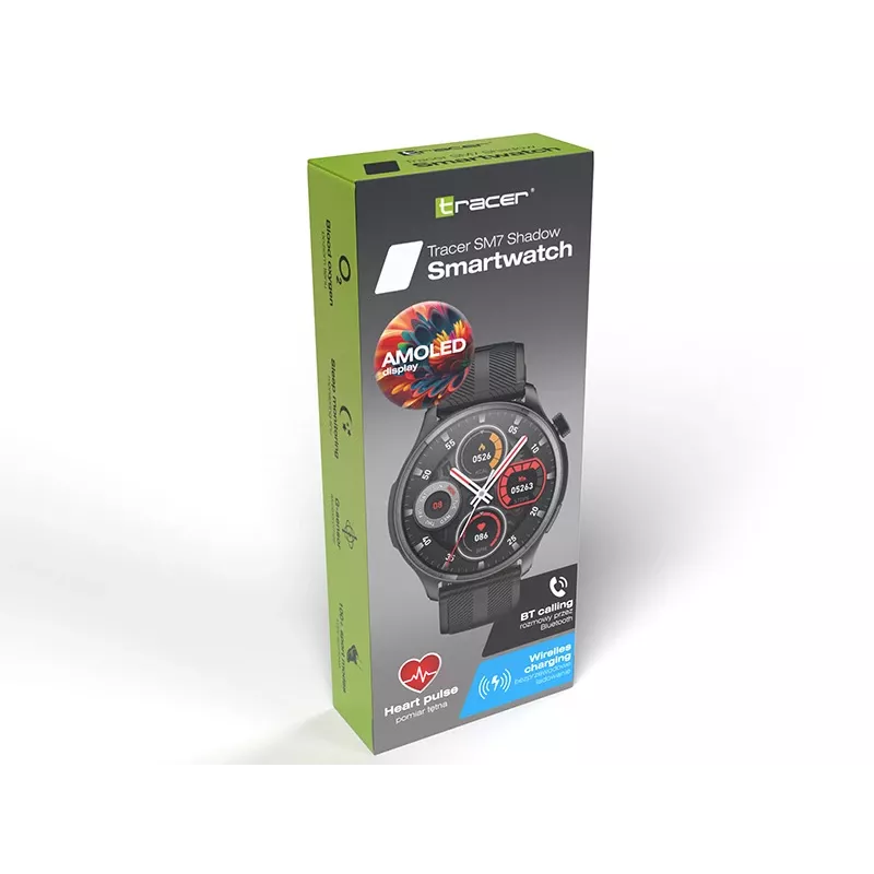 Smartwatch TRACER SM7 Shadow con Bluetooth e cardiofrequenzimetro