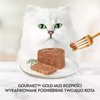 Cibo umido per gatti Purina GOURMET Gold Adult tonno 85 g scatola, proteine 10,5%, grassi 7%, umidità 77,5%