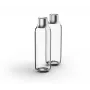Bottiglia per carbonazione BRITA 118426 – bottiglia in vetro da 1 L con tappo in acciaio inox, altezza 287 mm, confezione da 2