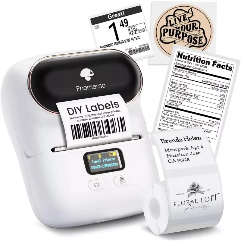 Extralink etichettatrice mini stampante | mini stampante | bianco